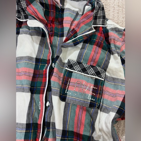 Victoria’s Secret plaid flannel pijama romper - Picture 7 of 7